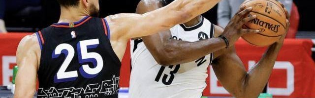 SPORTS-西蒙斯归来76人轻取篮网 澳洲状元有多么不可或缺